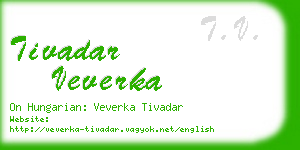 tivadar veverka business card